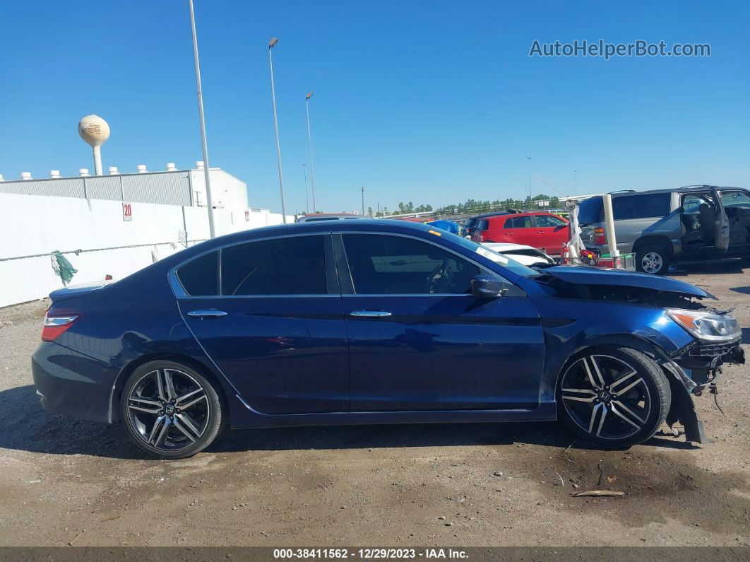 2017 Honda Accord Sport Se Blue vin: 1HGCR2F17HA100411