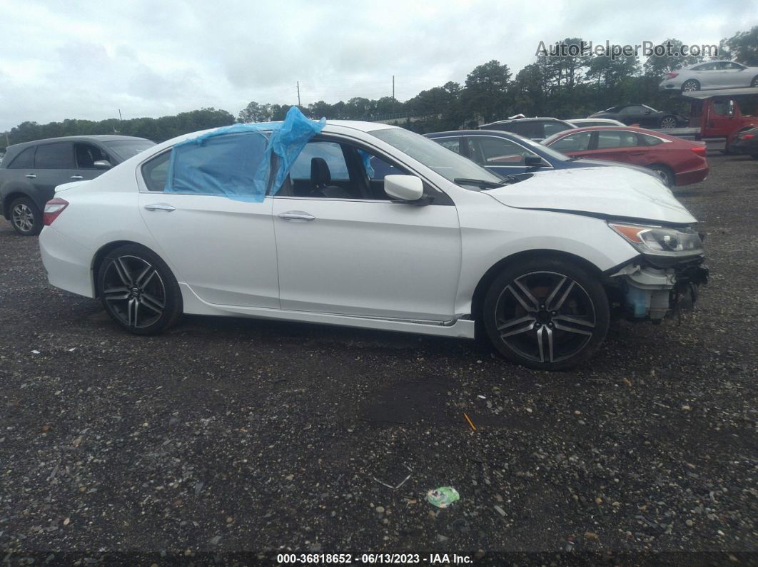 2017 Honda Accord Sedan Sport Se White vin: 1HGCR2F17HA107164