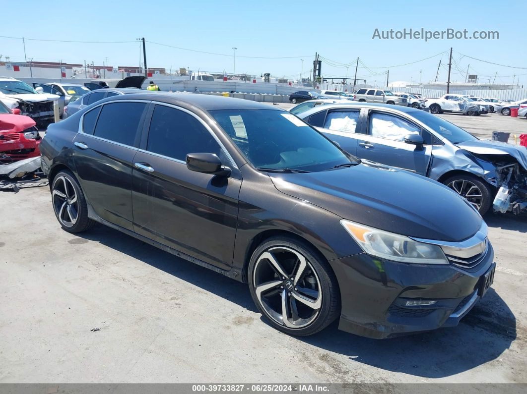 2017 Honda Accord Sport Se Brown vin: 1HGCR2F17HA131853