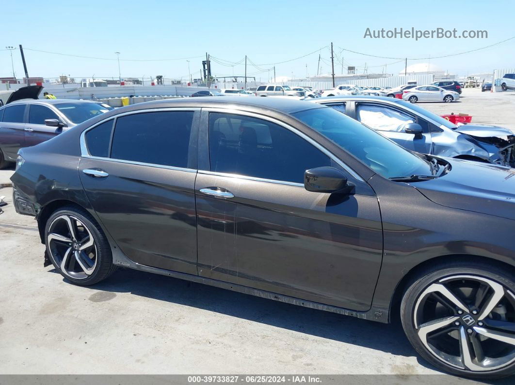 2017 Honda Accord Sport Se Brown vin: 1HGCR2F17HA131853