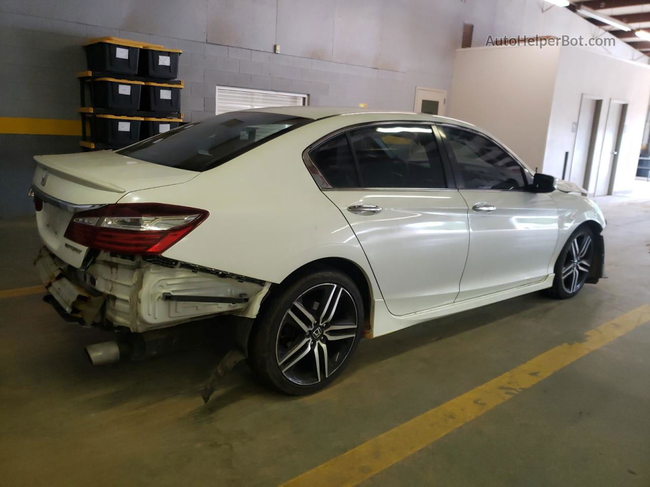 2017 Honda Accord Sport Special Edition White vin: 1HGCR2F17HA152783