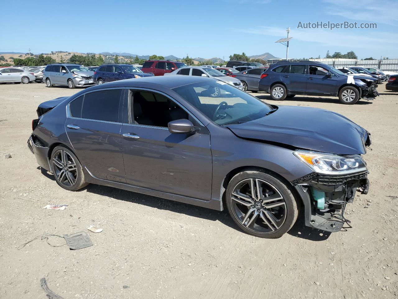 2017 Honda Accord Sport Special Edition Серый vin: 1HGCR2F17HA159975