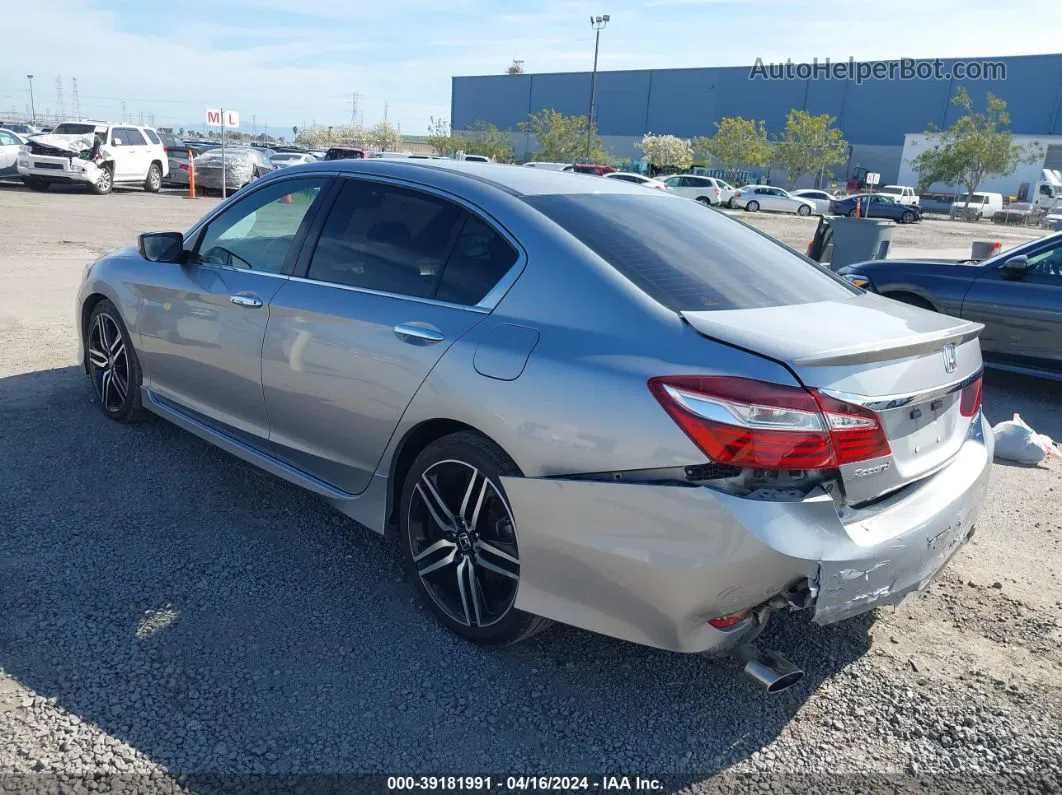 2017 Honda Accord Sport Se Silver vin: 1HGCR2F17HA207796