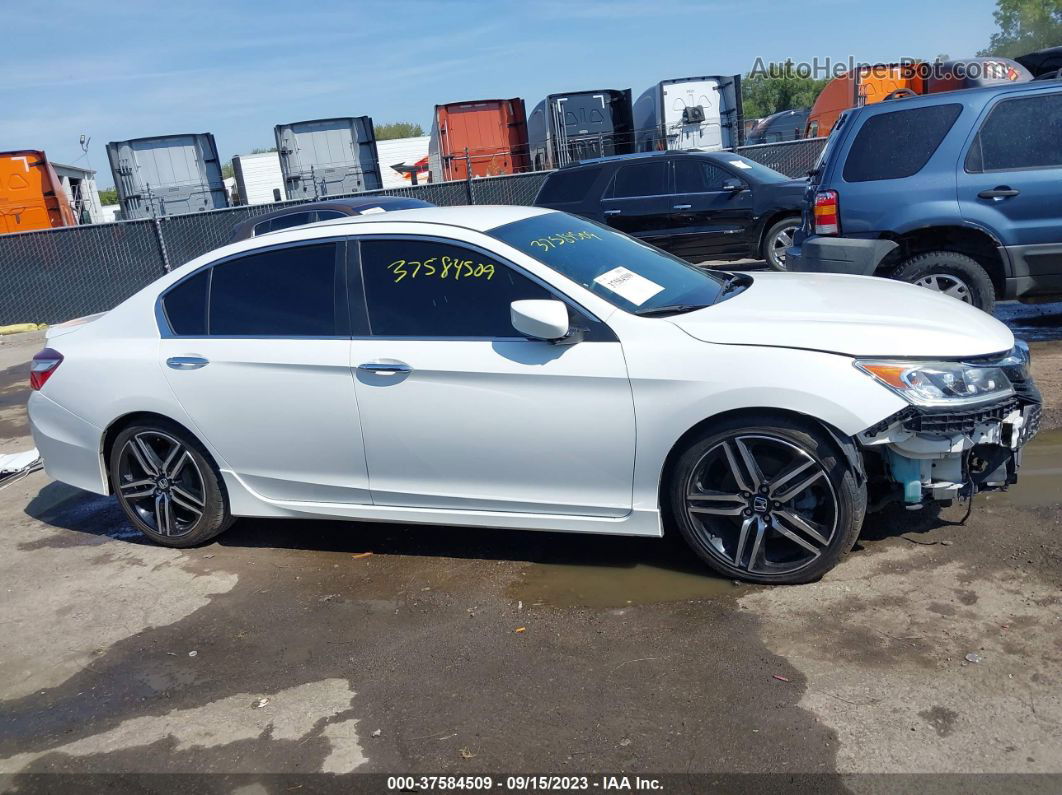 2017 Honda Accord Sport Se White vin: 1HGCR2F17HA273362