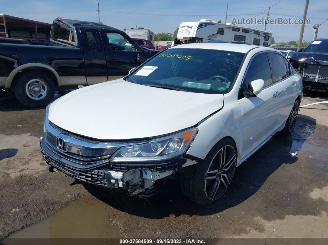 2017 Honda Accord Sport Se White vin: 1HGCR2F17HA273362