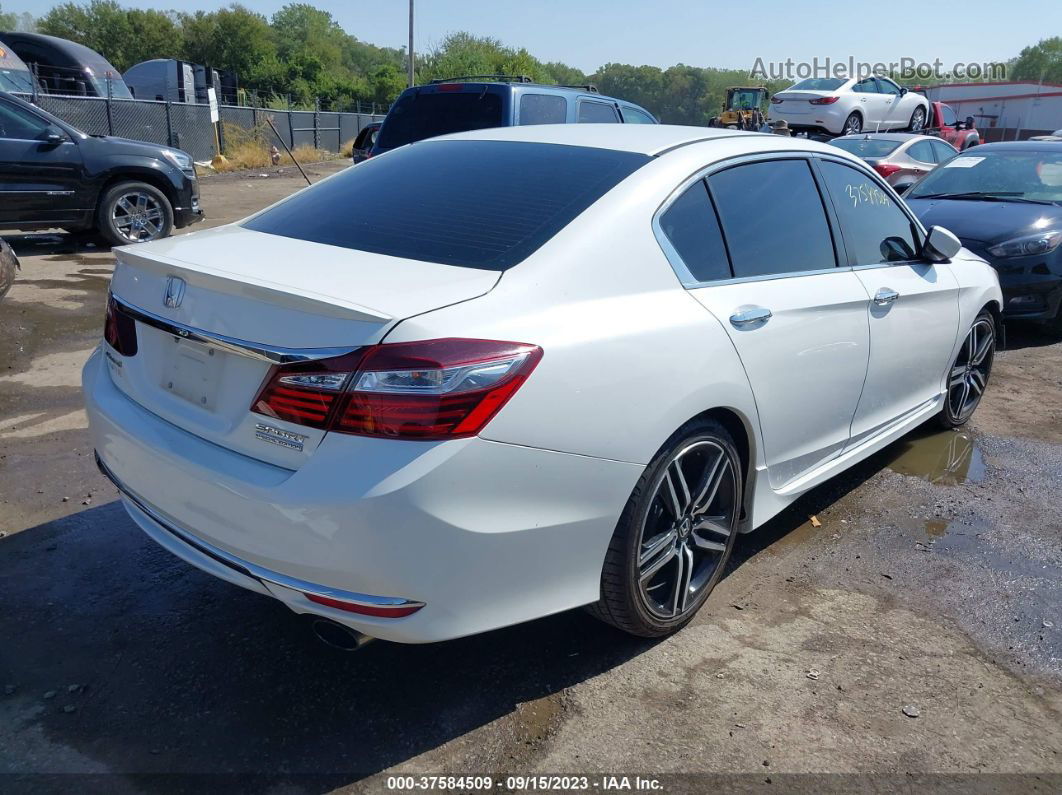 2017 Honda Accord Sport Se White vin: 1HGCR2F17HA273362