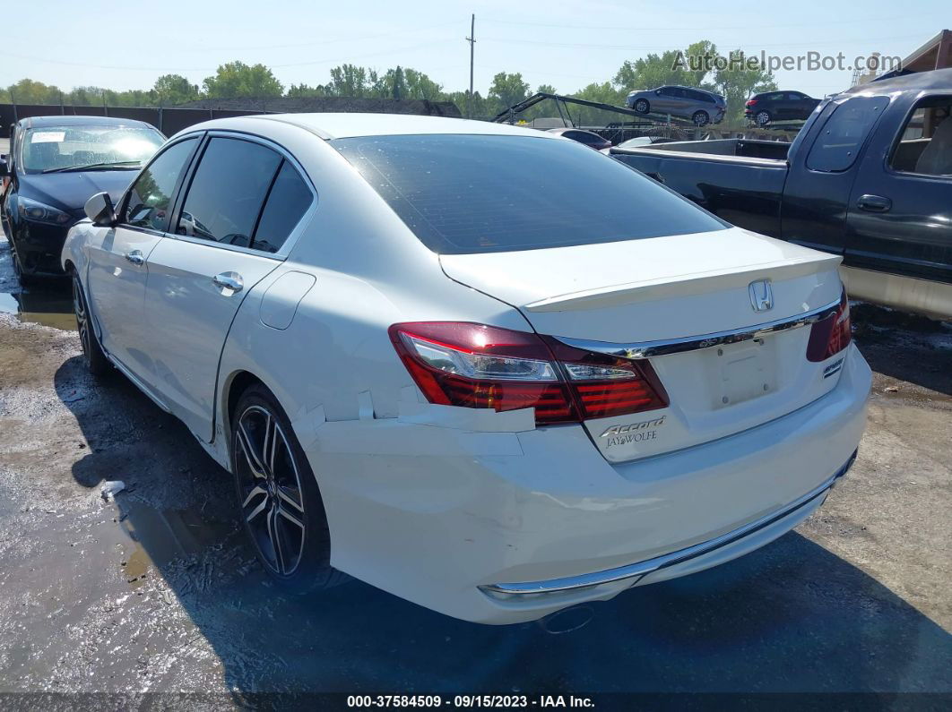 2017 Honda Accord Sport Se White vin: 1HGCR2F17HA273362