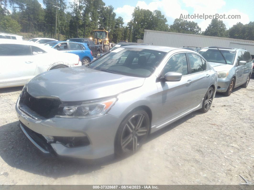 2017 Honda Accord Sedan Sport Se Silver vin: 1HGCR2F18HA121493