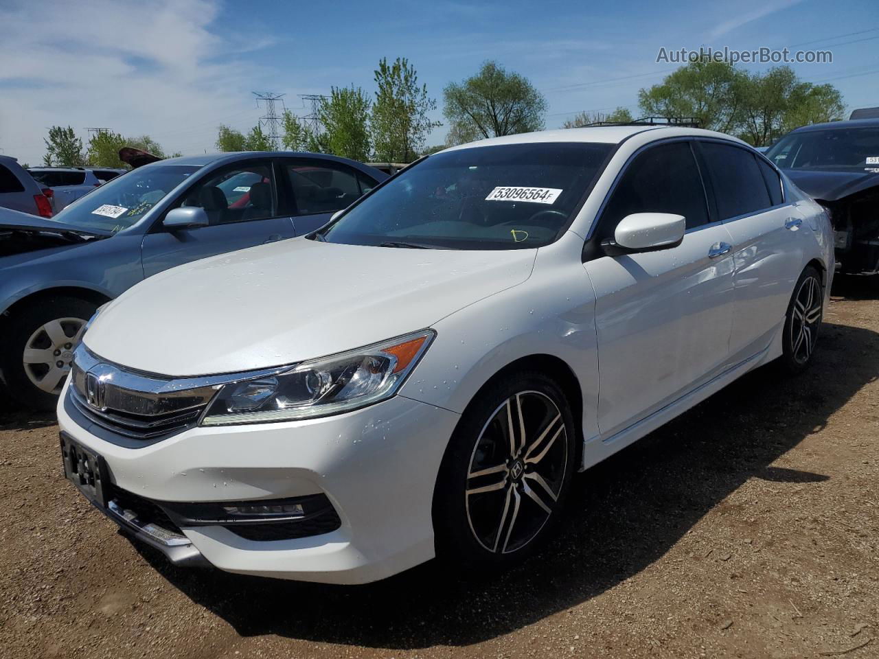 2017 Honda Accord Sport Special Edition White vin: 1HGCR2F18HA144319