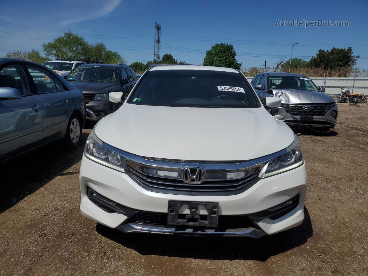 2017 Honda Accord Sport Special Edition White vin: 1HGCR2F18HA144319