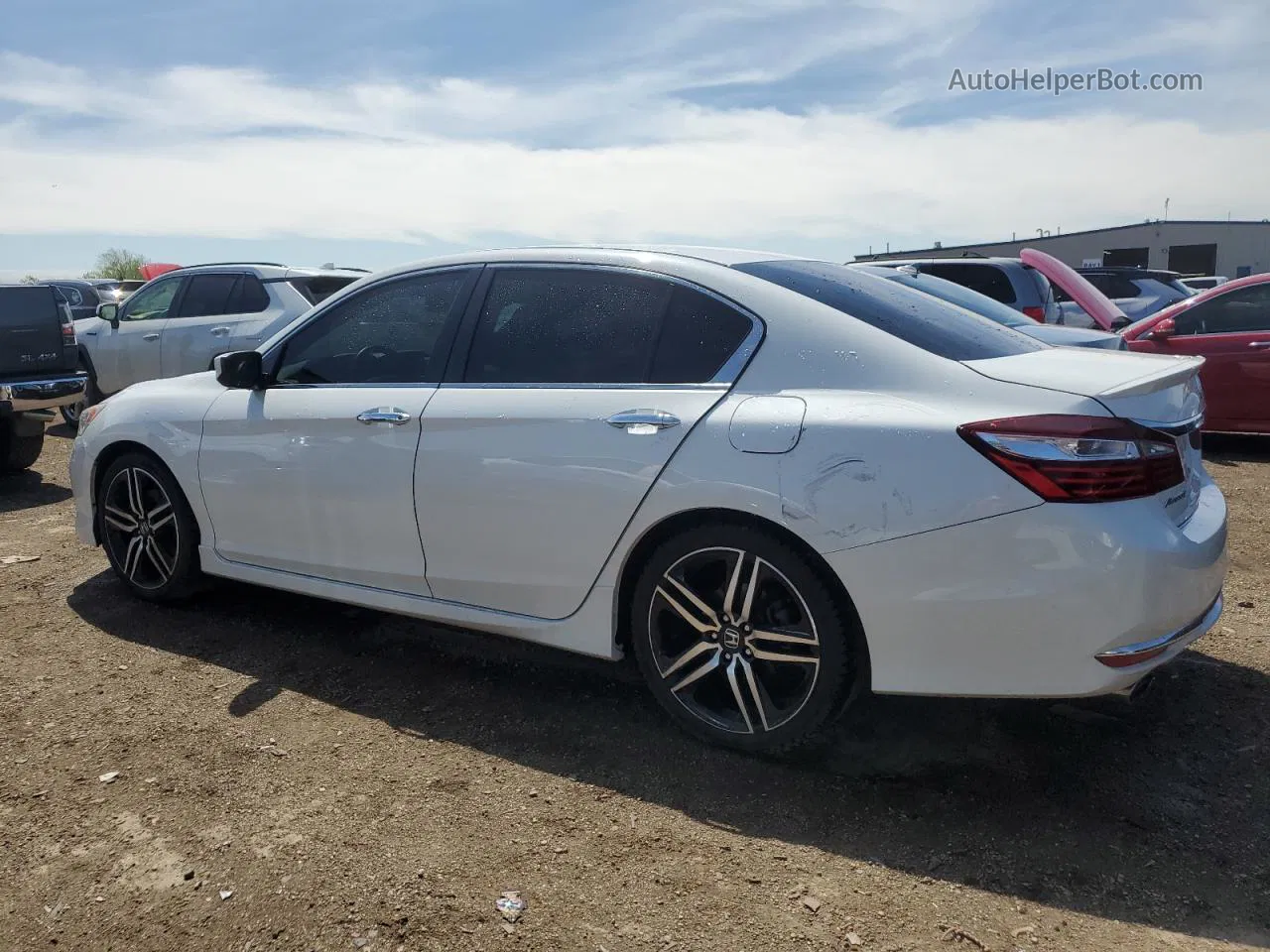 2017 Honda Accord Sport Special Edition White vin: 1HGCR2F18HA144319