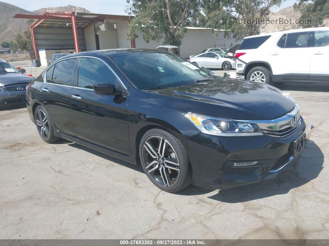 2017 Honda Accord Sport Se Черный vin: 1HGCR2F18HA207841