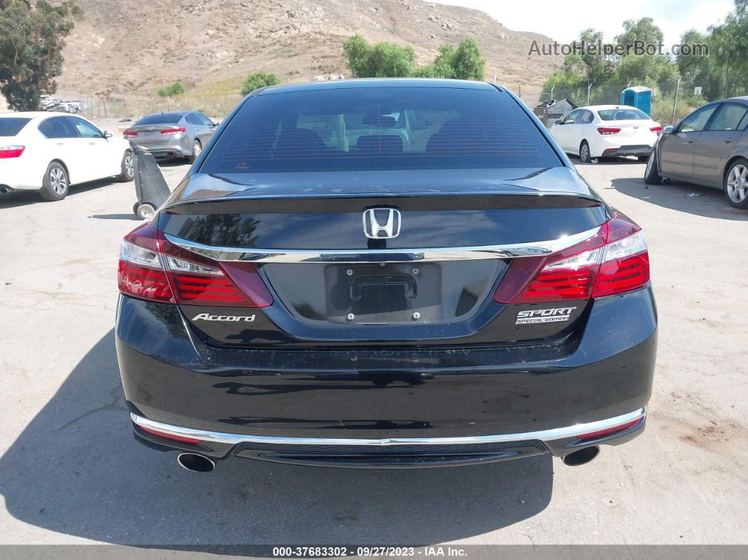 2017 Honda Accord Sport Se Черный vin: 1HGCR2F18HA207841