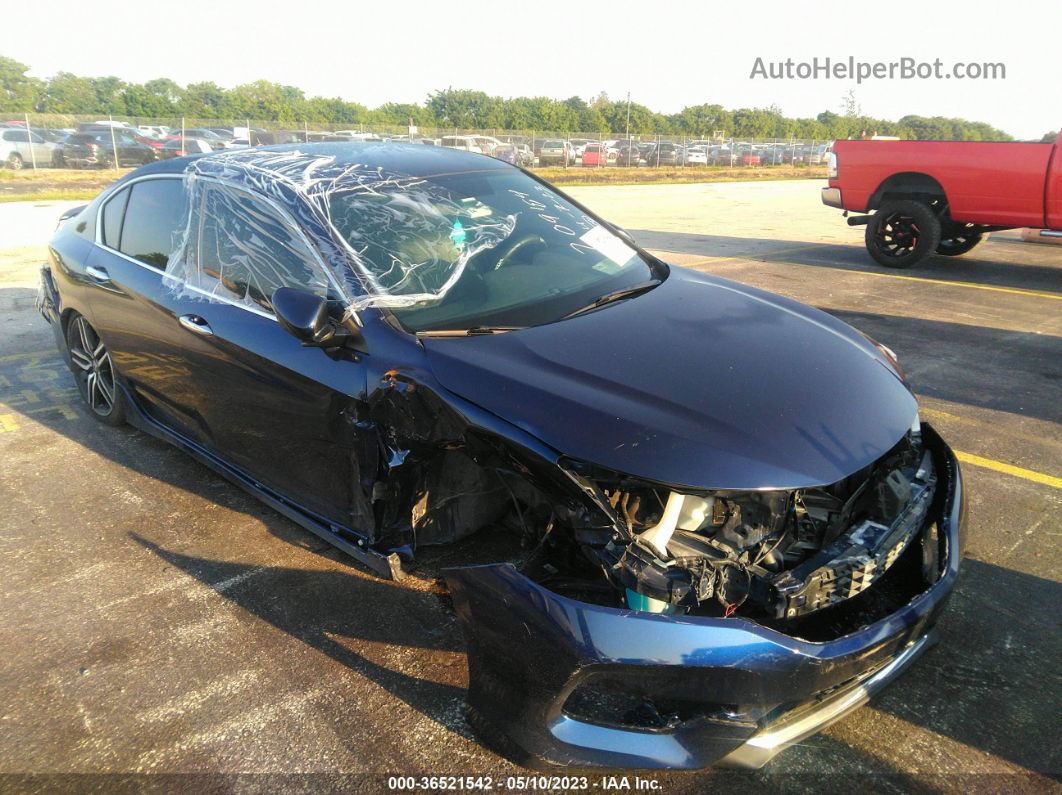 2017 Honda Accord Sedan Sport Se Blue vin: 1HGCR2F18HA209184