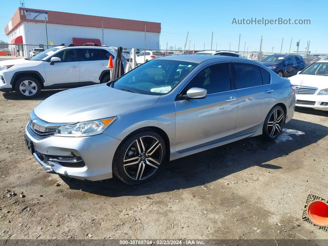 2017 Honda Accord Sport Se Silver vin: 1HGCR2F18HA256523