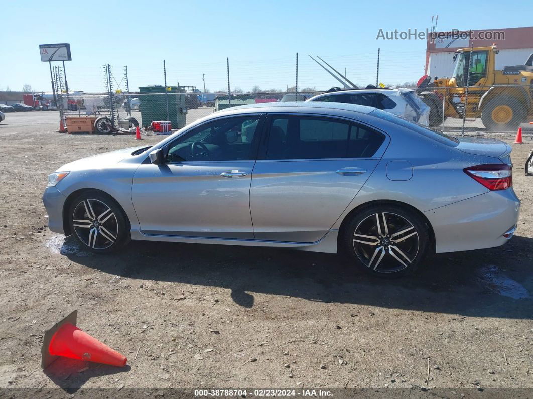 2017 Honda Accord Sport Se Silver vin: 1HGCR2F18HA256523