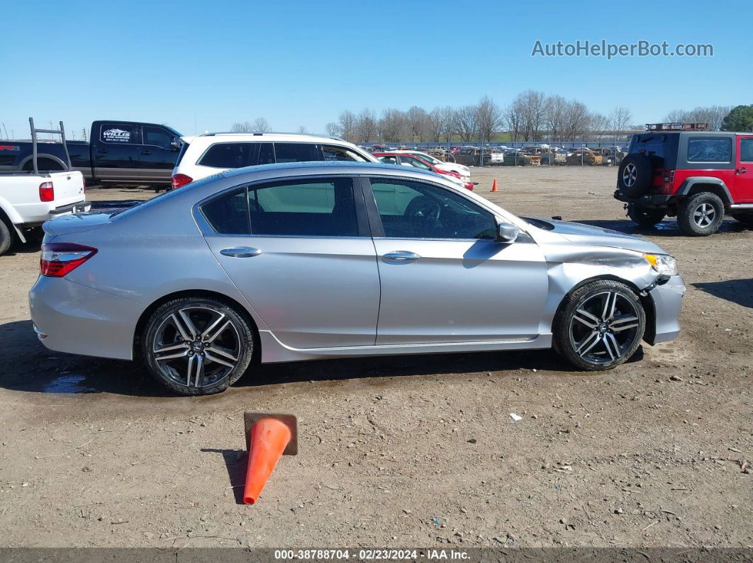 2017 Honda Accord Sport Se Silver vin: 1HGCR2F18HA256523