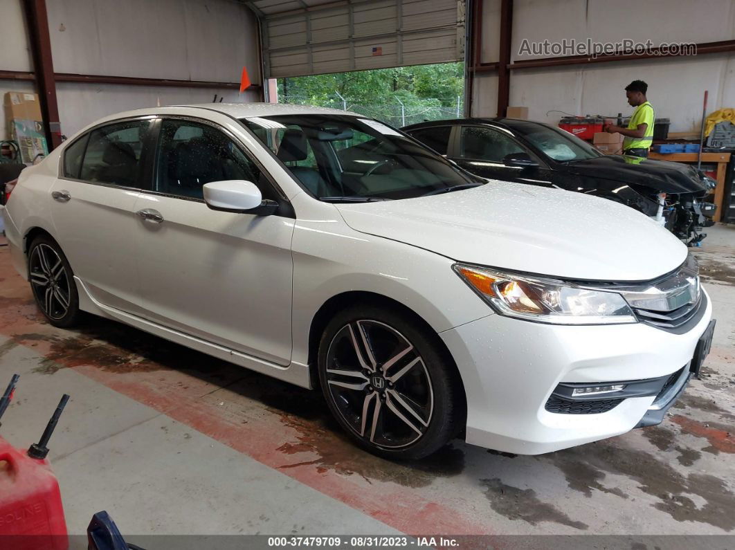 2017 Honda Accord Sedan Sport Se White vin: 1HGCR2F18HA276738