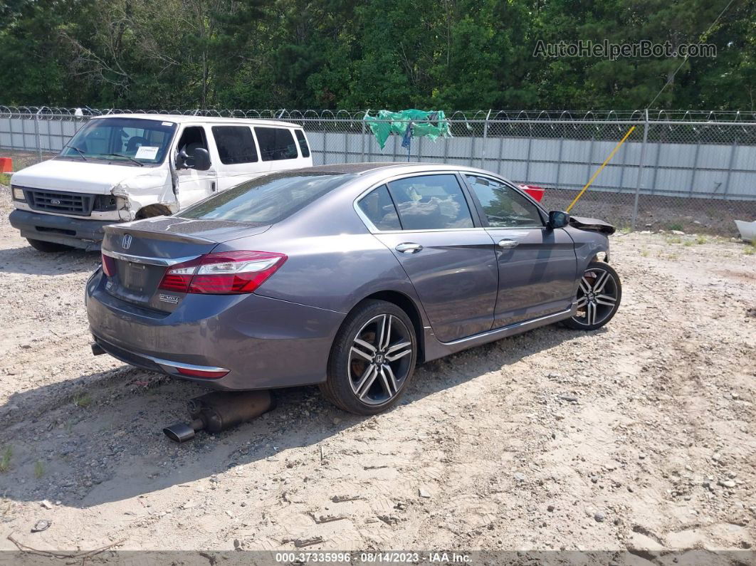 2017 Honda Accord Sedan Sport Se Gray vin: 1HGCR2F19HA035108