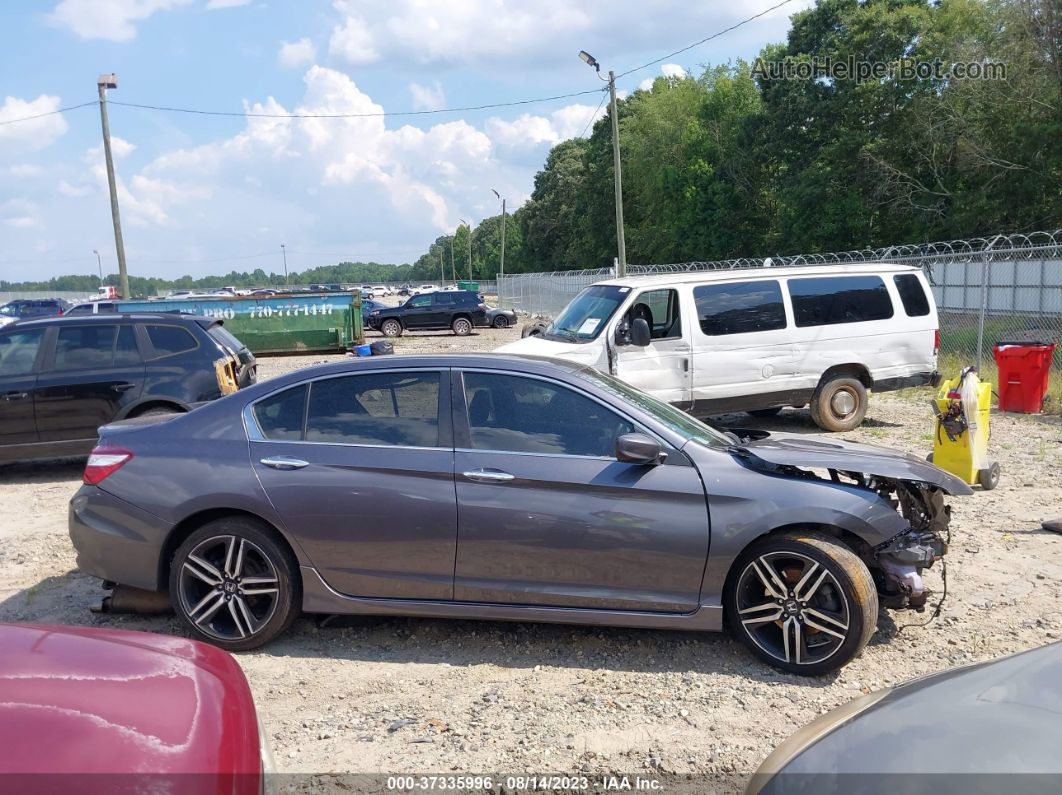 2017 Honda Accord Sedan Sport Se Gray vin: 1HGCR2F19HA035108