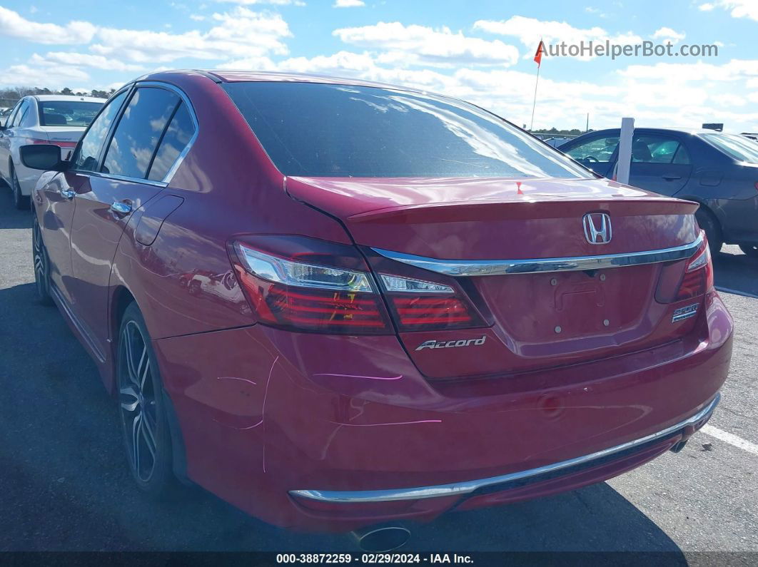 2017 Honda Accord Sport Se Red vin: 1HGCR2F19HA167446