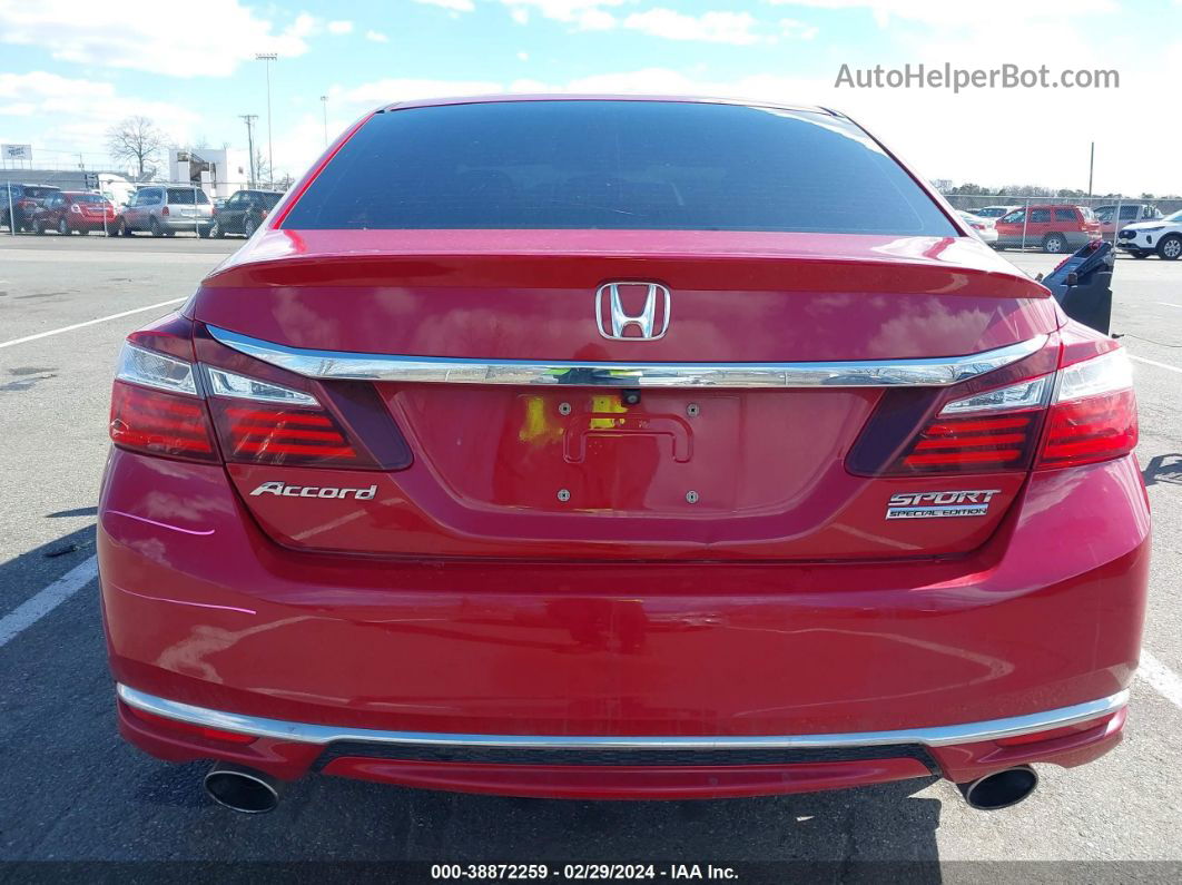 2017 Honda Accord Sport Se Red vin: 1HGCR2F19HA167446