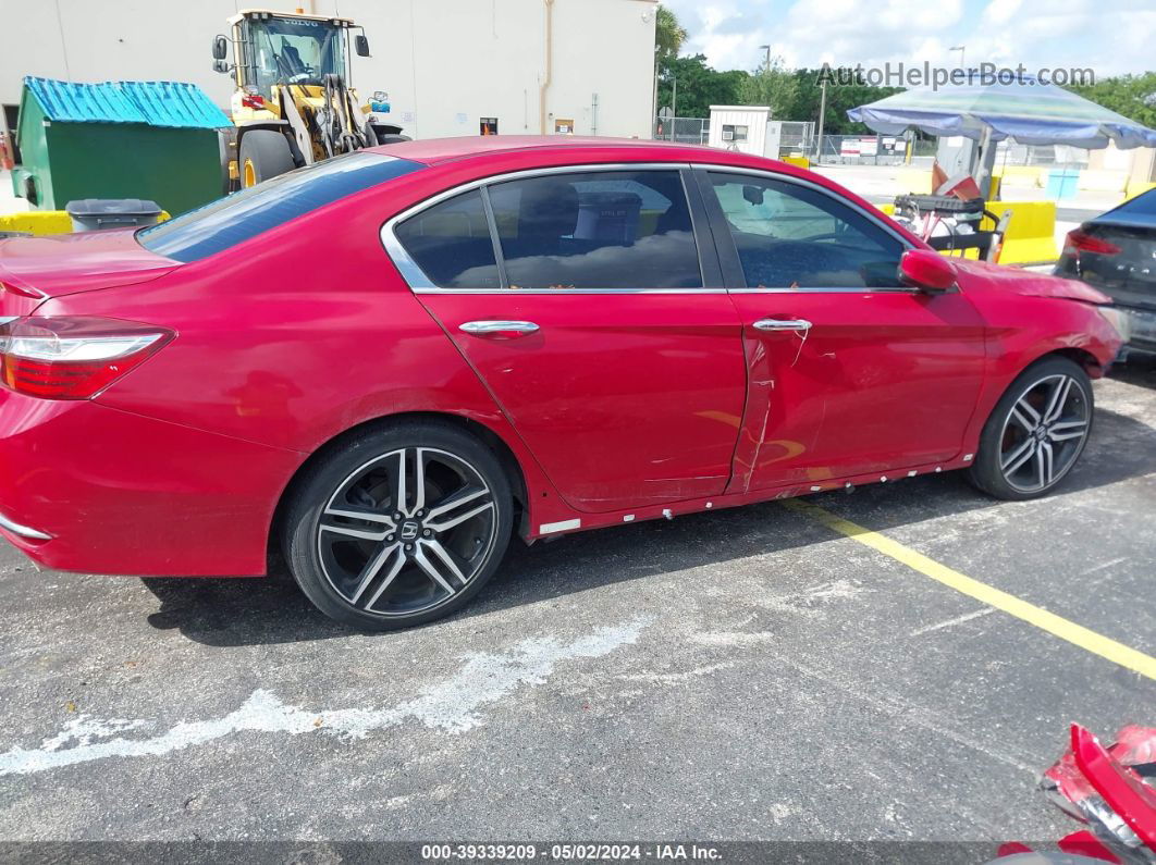 2017 Honda Accord Sport Se Red vin: 1HGCR2F19HA218654