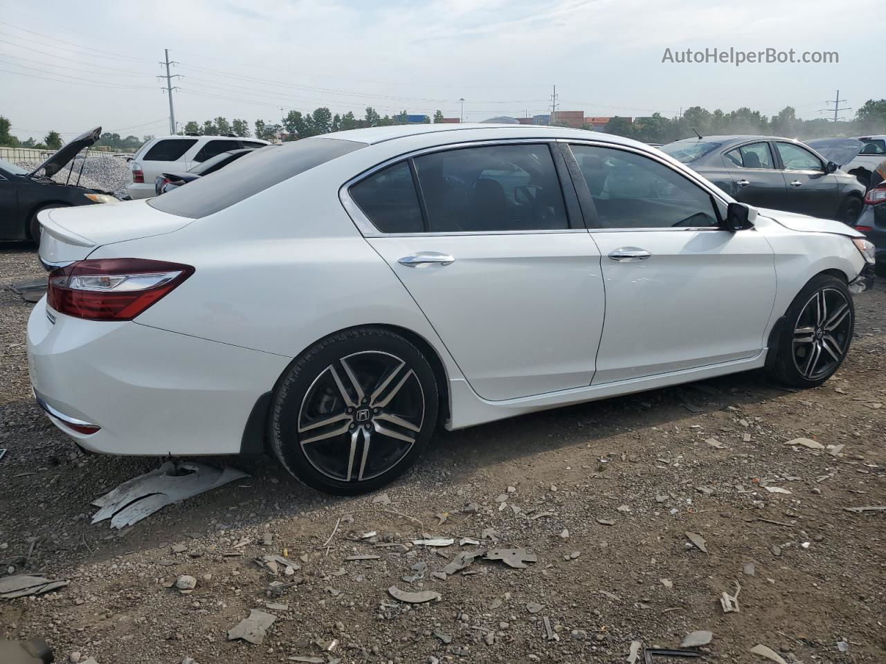 2017 Honda Accord Sport Special Edition White vin: 1HGCR2F19HA236393