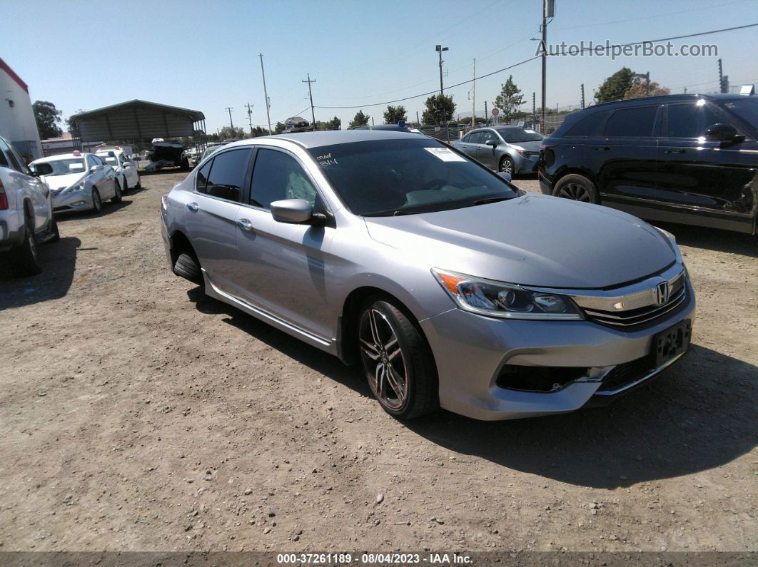 2017 Honda Accord Sedan Sport Se Silver vin: 1HGCR2F19HA290325