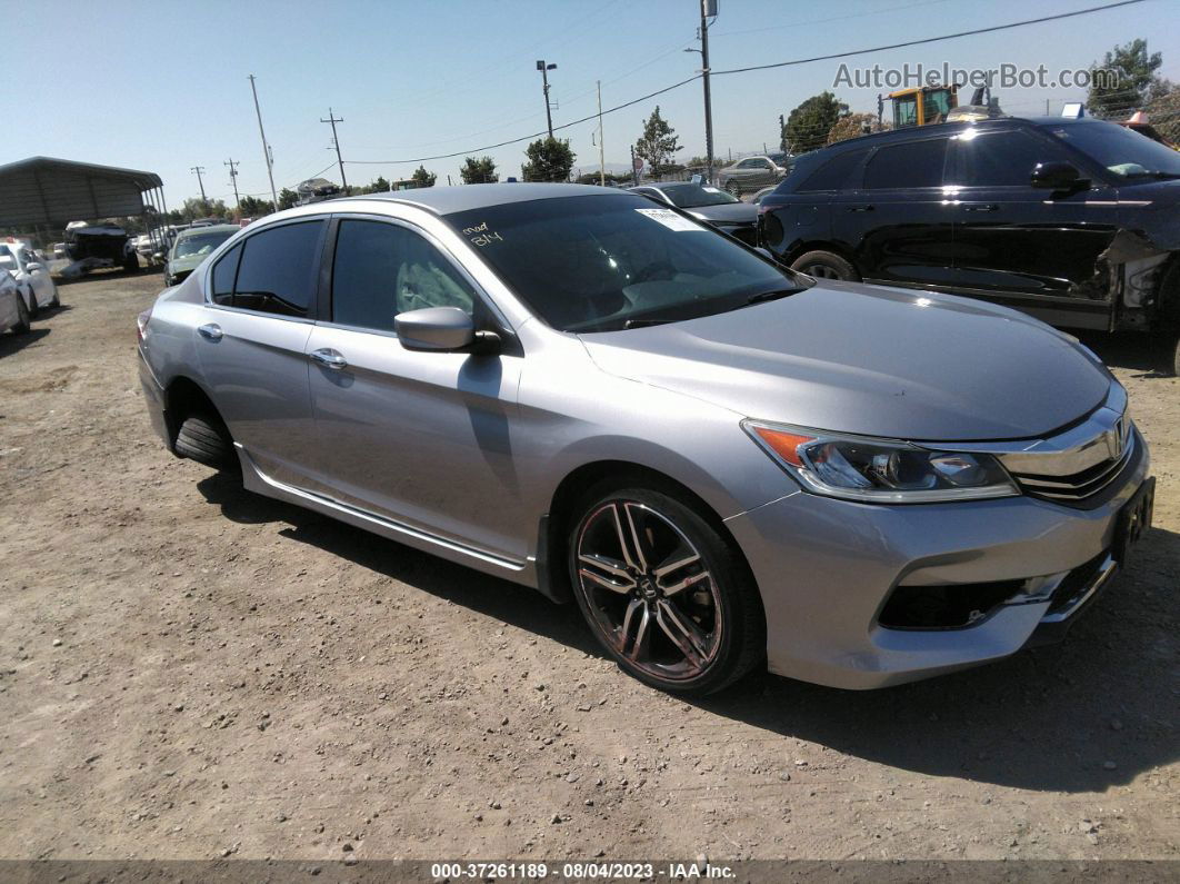 2017 Honda Accord Sedan Sport Se Silver vin: 1HGCR2F19HA290325