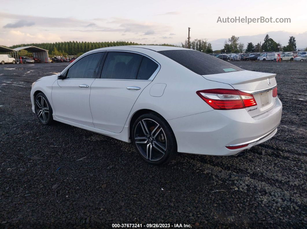 2017 Honda Accord Sport Se White vin: 1HGCR2F1XHA082180