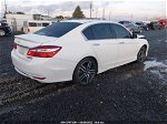 2017 Honda Accord Sport Se White vin: 1HGCR2F1XHA082180