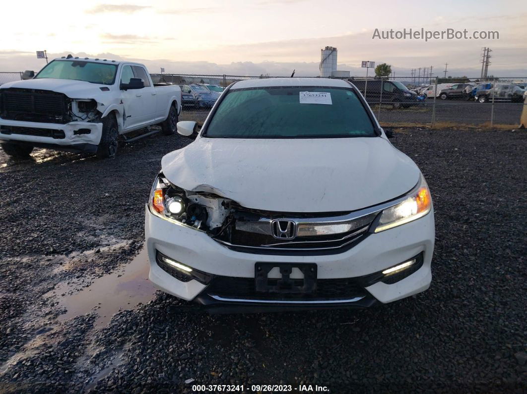 2017 Honda Accord Sport Se White vin: 1HGCR2F1XHA082180