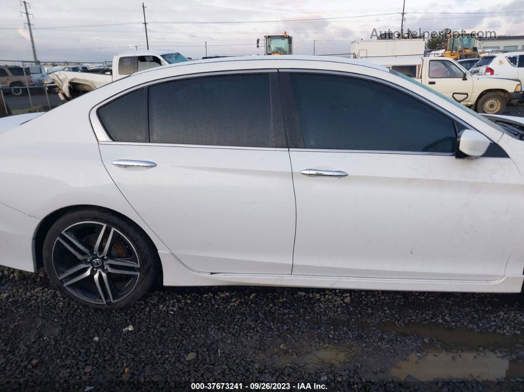 2017 Honda Accord Sport Se White vin: 1HGCR2F1XHA082180