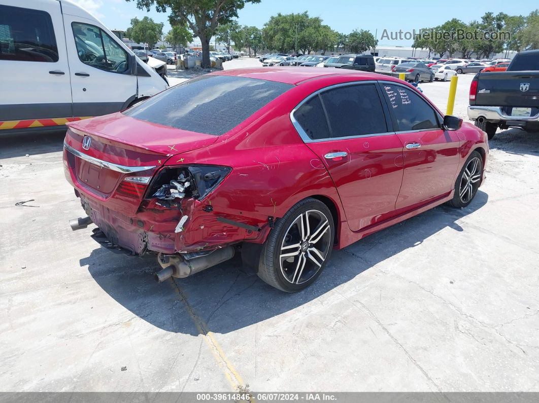 2017 Honda Accord Sport Se Red vin: 1HGCR2F1XHA109281