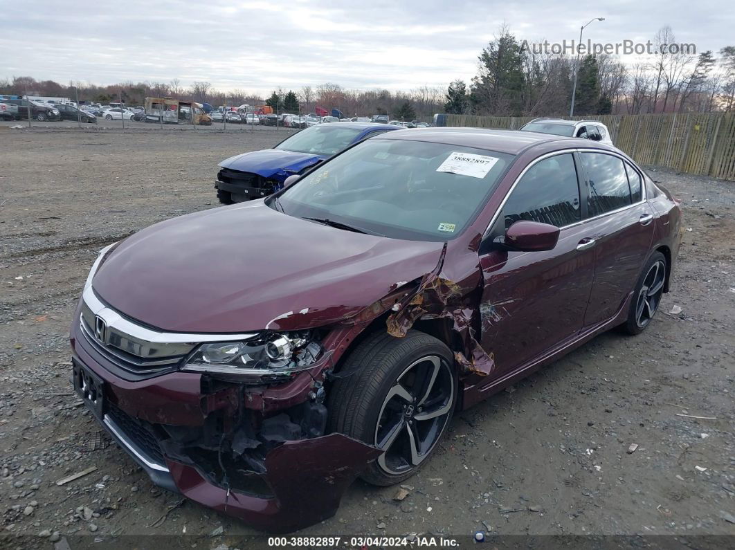 2017 Honda Accord Sport Se Red vin: 1HGCR2F1XHA280791