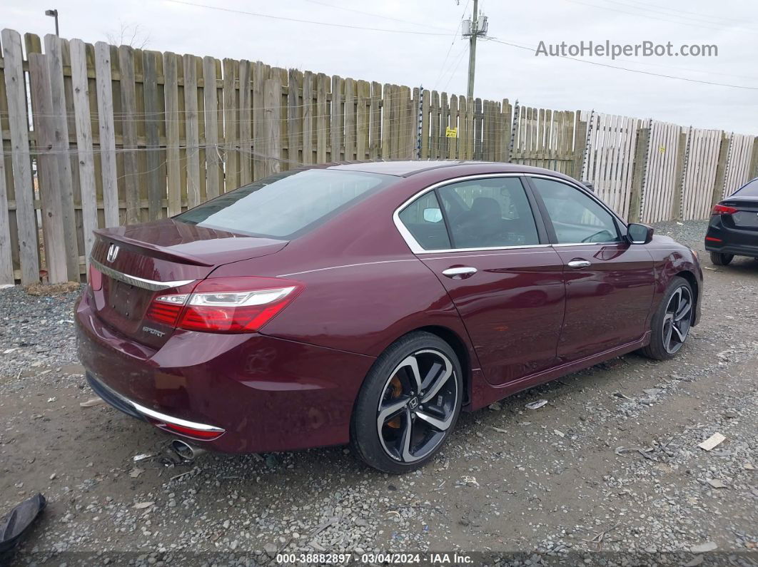 2017 Honda Accord Sport Se Red vin: 1HGCR2F1XHA280791