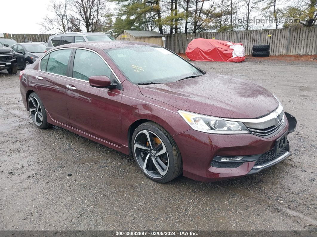 2017 Honda Accord Sport Se Red vin: 1HGCR2F1XHA280791