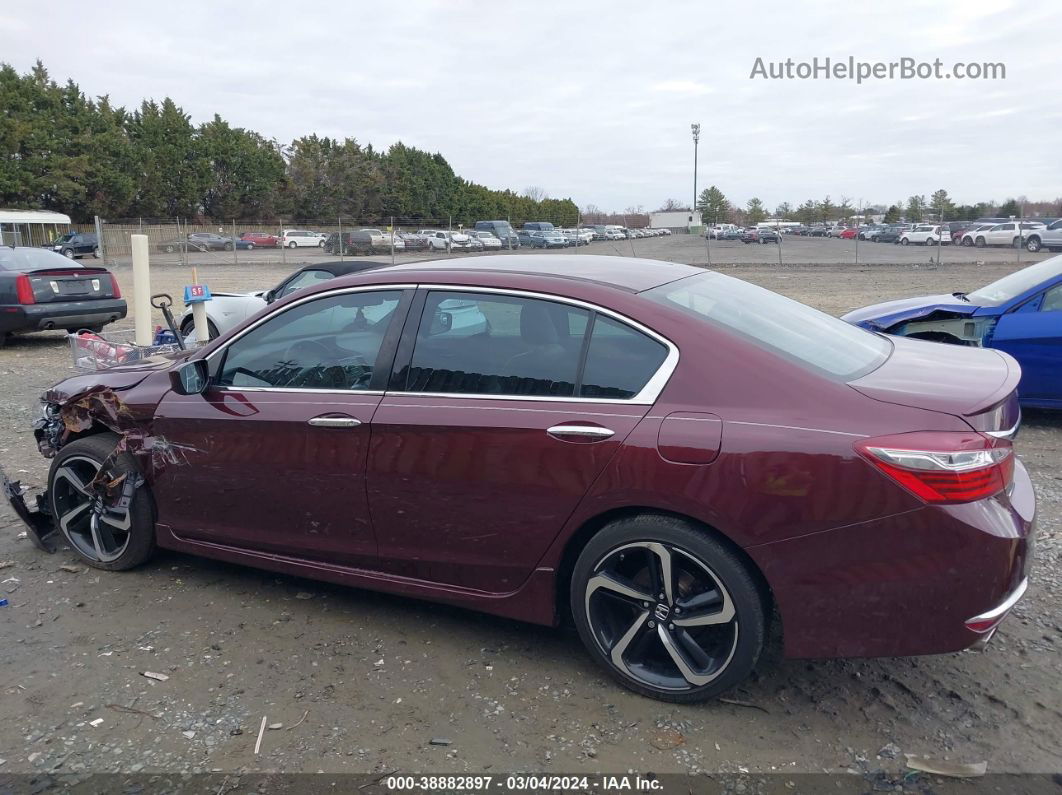 2017 Honda Accord Sport Se Red vin: 1HGCR2F1XHA280791