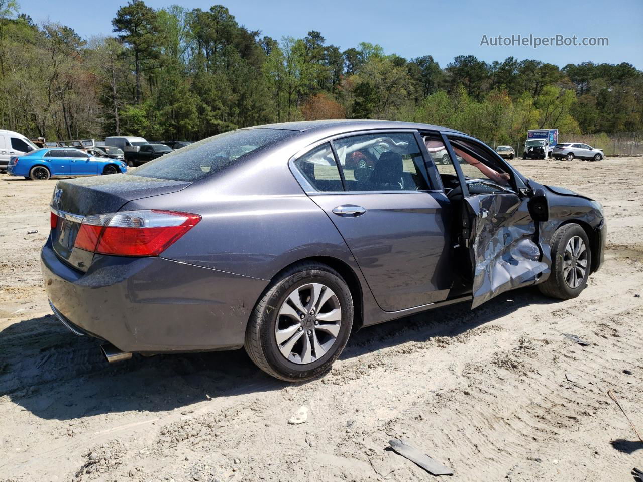 2014 Honda Accord Lx Серый vin: 1HGCR2F30EA008831