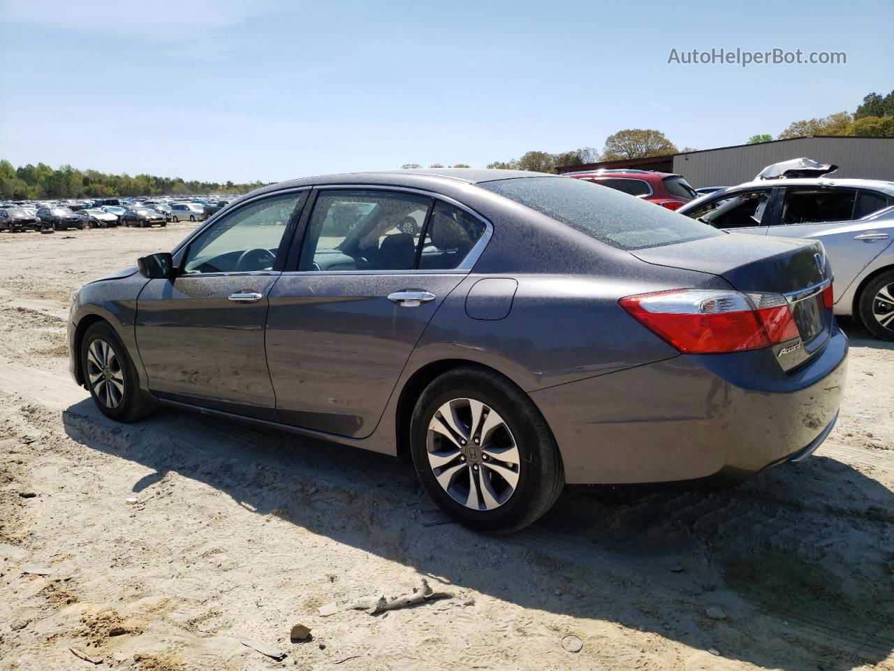 2014 Honda Accord Lx Gray vin: 1HGCR2F30EA008831