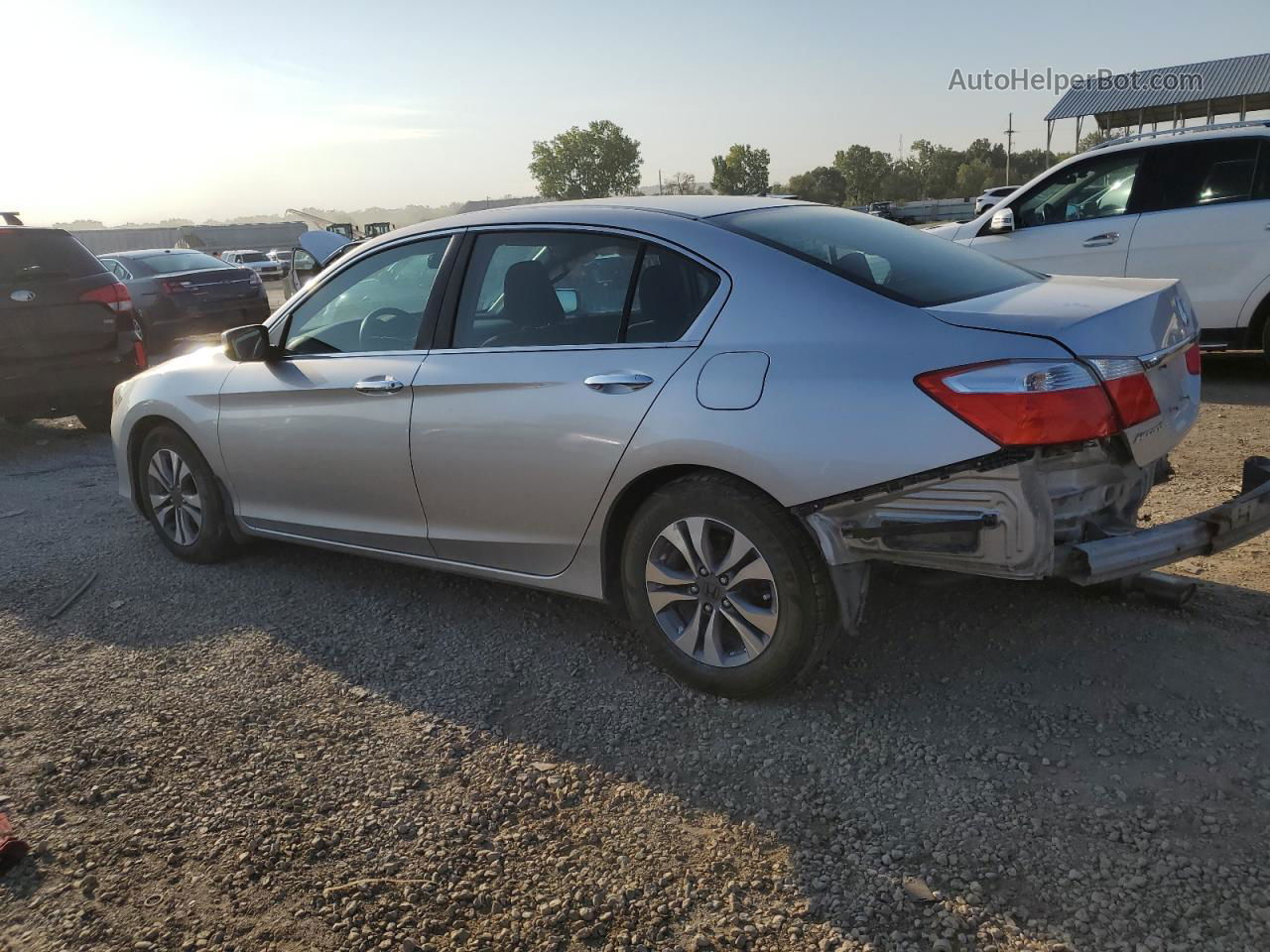 2014 Honda Accord Lx Silver vin: 1HGCR2F30EA075543