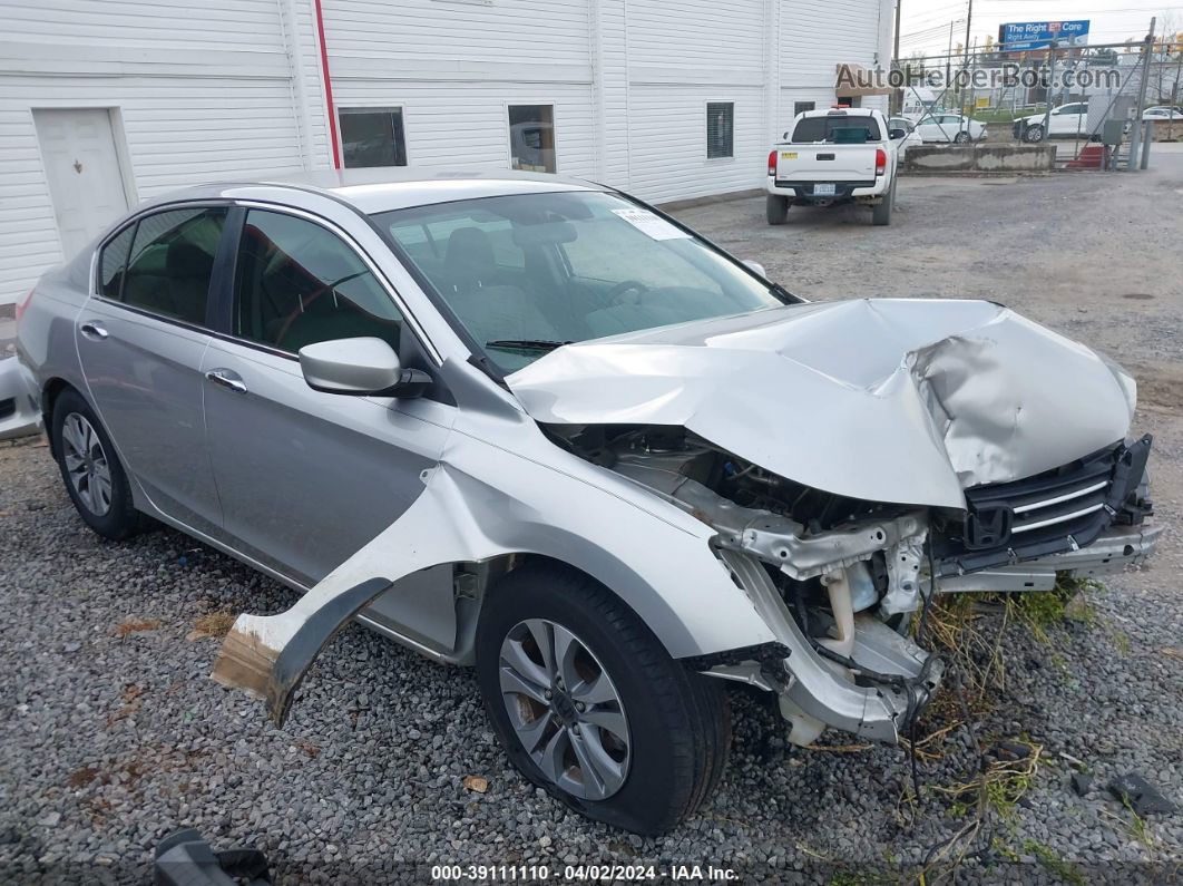 2014 Honda Accord Lx Silver vin: 1HGCR2F30EA104345