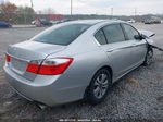 2014 Honda Accord Lx Silver vin: 1HGCR2F30EA104345