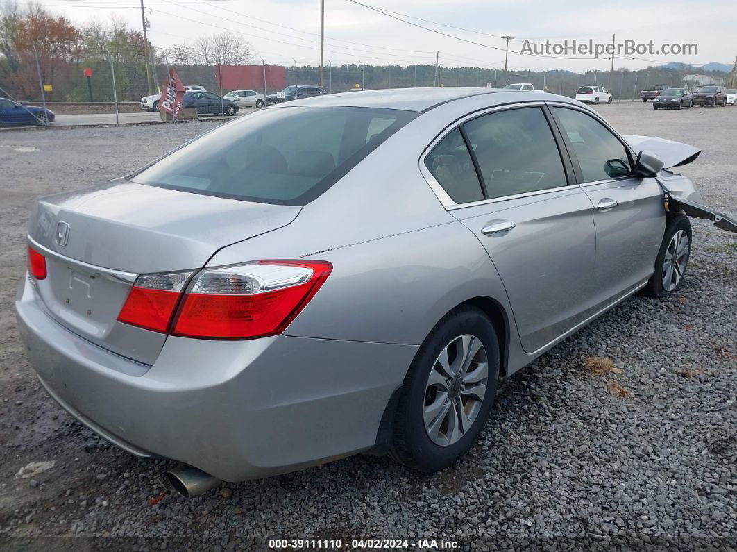 2014 Honda Accord Lx Silver vin: 1HGCR2F30EA104345