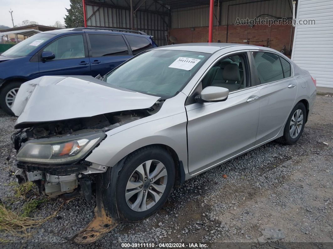 2014 Honda Accord Lx Silver vin: 1HGCR2F30EA104345