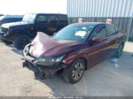 2014 Honda Accord Lx Burgundy vin: 1HGCR2F30EA194709