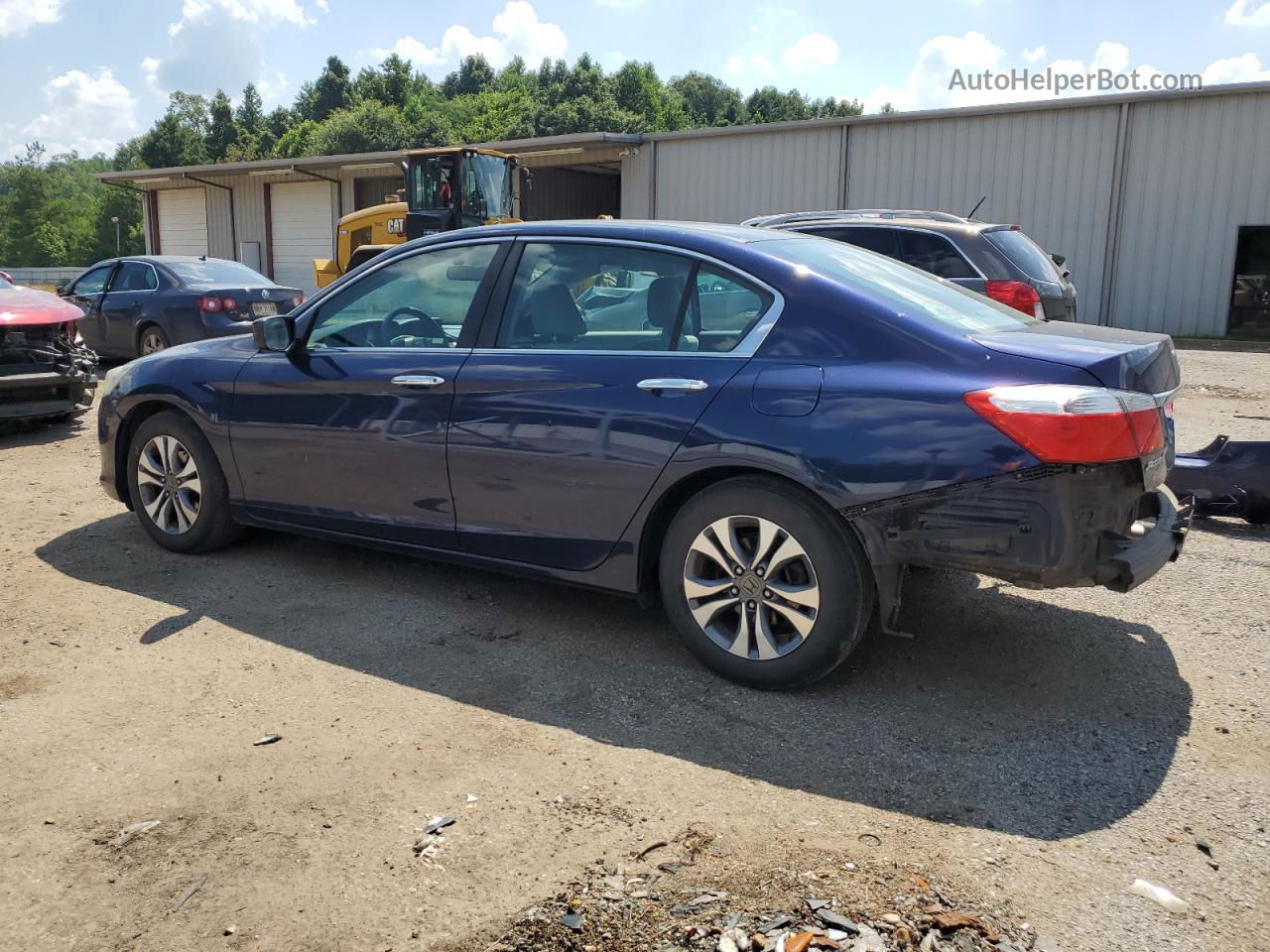 2014 Honda Accord Lx Blue vin: 1HGCR2F30EA208270