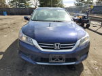 2014 Honda Accord Lx Blue vin: 1HGCR2F30EA211797