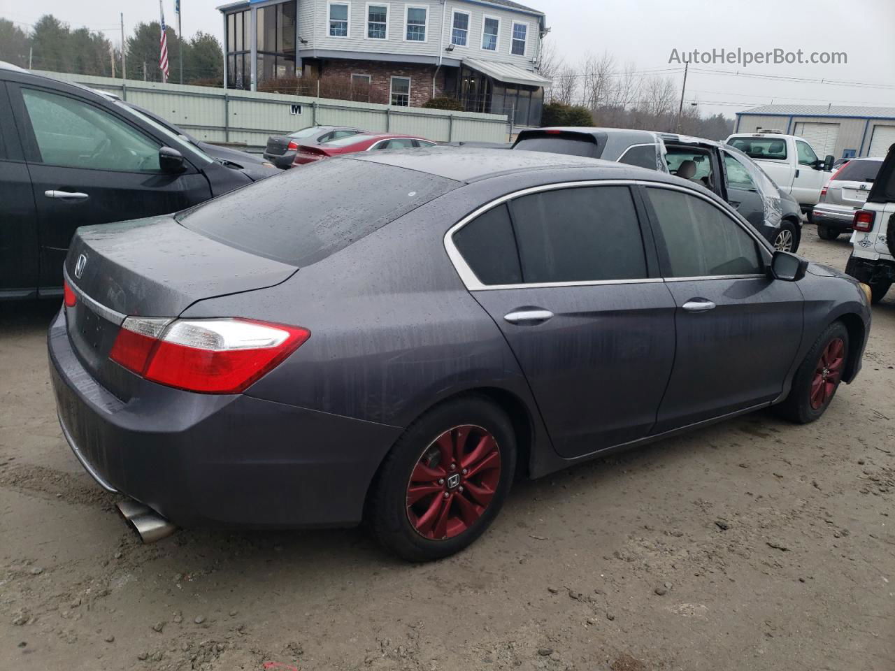 2014 Honda Accord Lx Gray vin: 1HGCR2F30EA286371